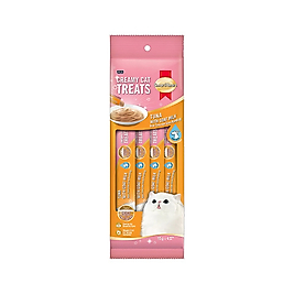 Smart Heart Ton Balığı ve Keçi Sütlü (Bağışıklık) Güçlendirici Krema Kedi Sıvı Ödül Maması (4 x 15 g)