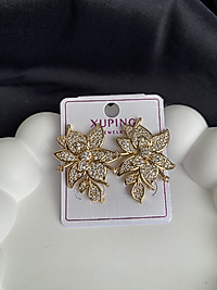 Zirkon taşlı xuping küpe gold