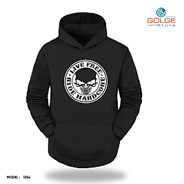 Motorcu Model Slimfit Kapüşönlu Hoodie Erkek kadın Sweatshirt