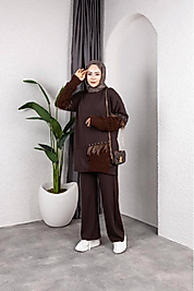 KAHVERENGİ TÜYLÜ TRİKO OSYHO TAKIM