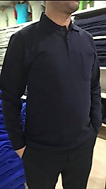 STAR SWEAT İÇİ POLARLI 2 İPLİK POLO YAKALI Lacivert