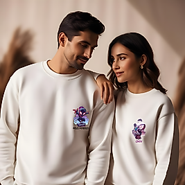 Örümcek Adam Görselli  kombin Bisiklet Yaka Erkek kadın Slimfit Sweatshirt