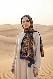 Spring Leopar Desenli Şal