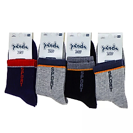 Çocuk Panda Kolej Çorap 48 Adet