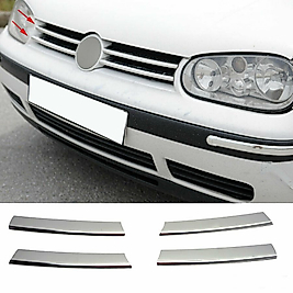 Volkswagen Golf 4 Krom Ön Panjur (4prç) 1998-2005 Arası P.Çelik