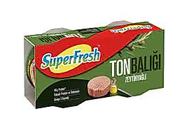 SUPERFRESH ZEYTINYAĞLI TON BALIĞI 2*140