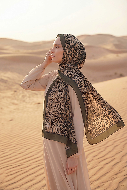 Spring Leopar Desenli Şal