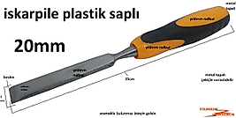 İSKARPİLE KALİTE SAĞLAM 20MM AHŞAP İSKARPELA YONTMA KANAL AÇMA BIÇAK