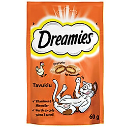 Dreamies With Chicken Tavuk Etli Kedi Ödülü 60 Gr