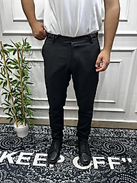 Slim Fit Kumaş Pantolon - Siyah