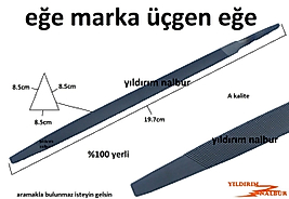 EĞE MARKA EĞE 1.KALİTE YERLİ ÜRÜN METAL DEMİR EĞESİ