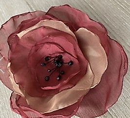 Organza Flower Brooch