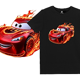 Cars Şimşek McQueen Tasarım Baskılı Çocuk Tişört