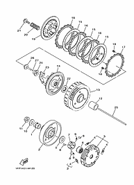 YAMAHA CRYPTON S KAVRAMA BALATASI ORJ 3 NUMARALI PARCA