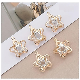 ( 5 X ADET ) 1 SET STAR DIAMOND MODEL BİLEKLİK & KÜPE & KOLYE UCU