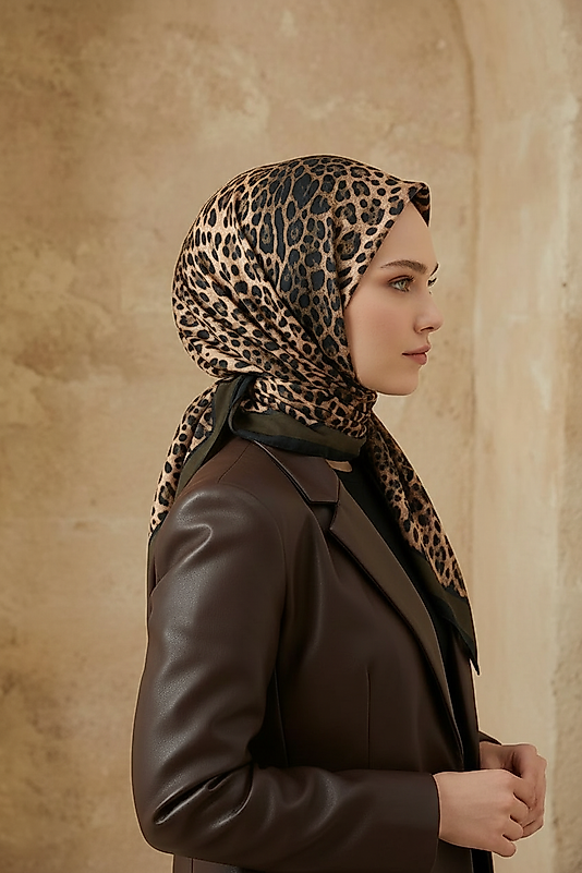 Spring Eşarp Leopar Yeni Desen