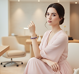 Ametist Doğaltaş Bileklikler