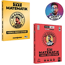 Mert Hoca Yayınları 2025 Tyt 70 Günde Matematik Video Ders Kitabı & 90 Günde Ayt Matematik Video Ders Kitabı Seti