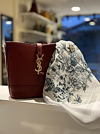 CRISTIAN DIOR DESEN FULAR AÇIK GRİ