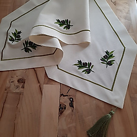 Zeytin Nakışlı Runner