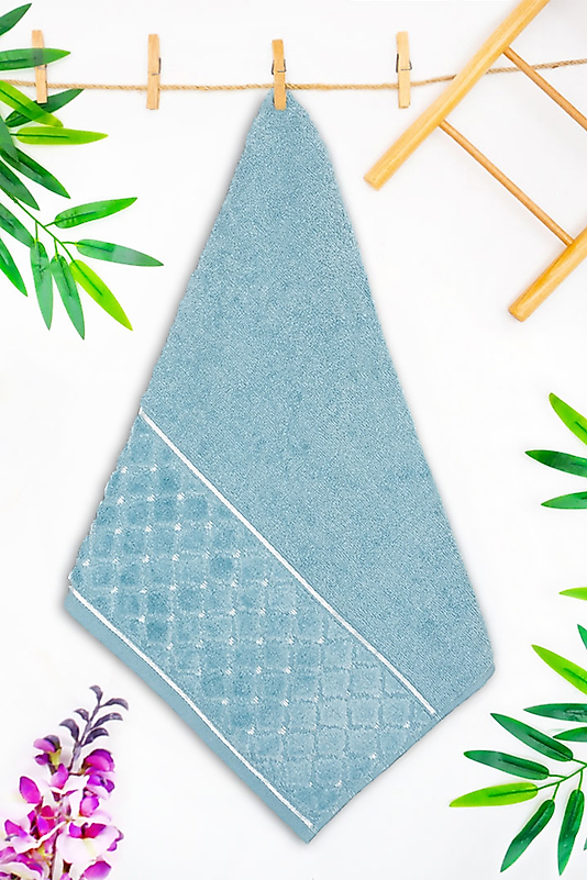 EL-Yüz-Havlusu-Yoncagül Motif Jakarlı-Yeşil-enex life