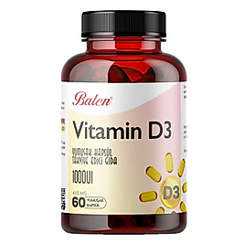 VİTAMİN D3 YUMUŞAK  450 MG 60 KAPSÜL