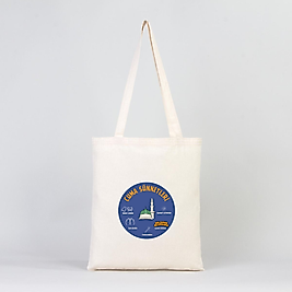 "Cuma Sünnetleri" Baskılı Omuz Çantası Gabardin Kumaş