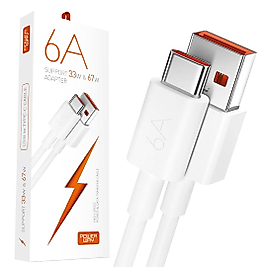 POWERWAY M6 TYPE-C TO USB-A PD 67W 6A 1 METRE ŞARJ DATA KABLOSU