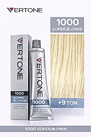 VERTONE SAÇ BOYASI 60 ML. (1000 SÜPER BLONDE)