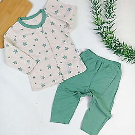 Yıldız Desen Çıtçıtlı Pijama