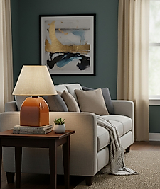 Dekoratif Kare Prizma Kızıl kahve Abajur AB034