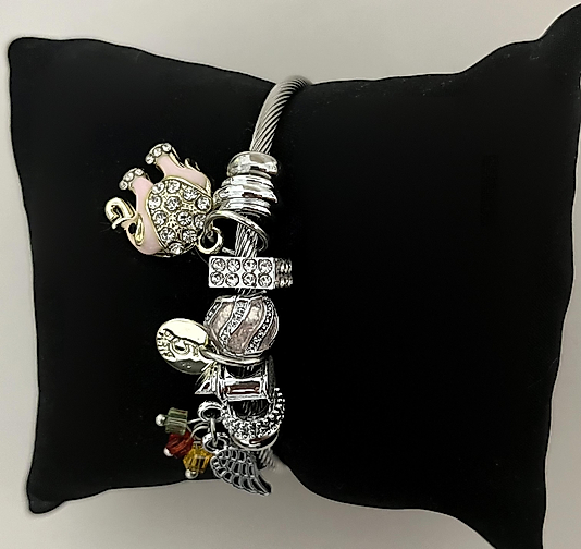 Silver Charmlı Pandora Bileklik