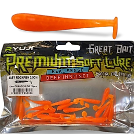 Ryuji Baby Rock Fish 3,5 cm 20 Adet (Turuncu)