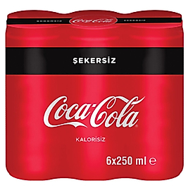 Coca Cola Zero 250 ml (24 lü Paket)