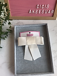 Beyaz Kısa Fiyonk Toka