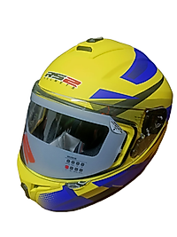 RS2 Full Face Kask Sarı Lacivert