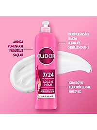 Elidor 7/24 Şekillendirici Saç Bakım Kremi Güçlü ve Parlak Kuru ve Mat Saçlar 240 ml