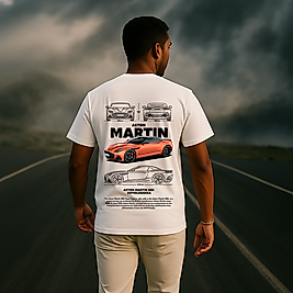 ASTON MARTIN - DBS - Tasarım Baskılı Oversize Tişört