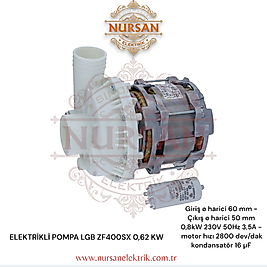 Lgb & Fır ZF400SX Bulaşık Yıkama Makinesi Motoru