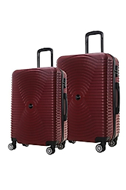 Büyük Ve Kabin Boy Polikarbon Valiz 4x2 Teker Bordo 1193