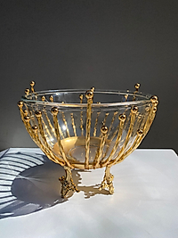 TASARIM MODEL SALATA KASE-MEYVELİK GOLD RENK