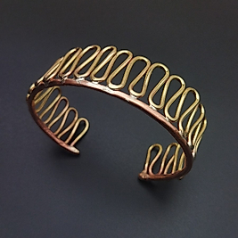 Zigzag Bakır Bileklik