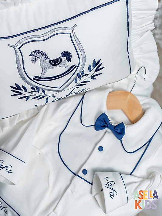 Yenidoğan Set - Bebeğinizin İsmi Nakışlı