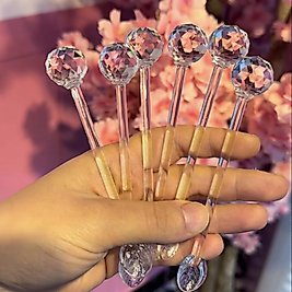 6 lı cam çaykaşığı