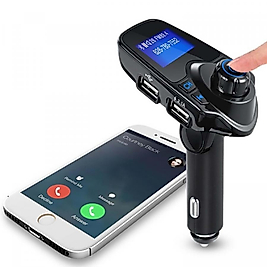 Bluetooth YENİ FM Transmitter Çift Usb Girişli Araç Şarjı Aux Araç Kiti