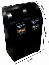 Geri Dönüşüm Çöp Kovası Boyalı İç Kovalı ( KDV DAHİL )