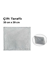 1 Adet Çift Taraflı Çok Amaçlı Tel Temizlik Bezi | Mutfak, Lavabo, Tezgah, Ocak Bezi 20x20 Cm