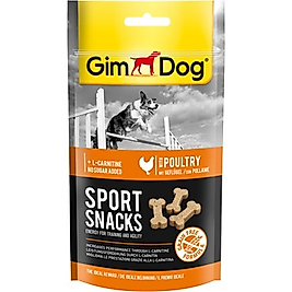 GimDog Sportsnacks Tavuk&L-Carnitinli Ödül Tableti 60 gr