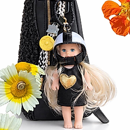 Kasklı Bebek Çanta Charm