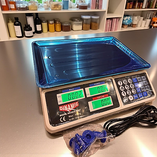 FREFLY 40 Kg Elektronik Terazi 2 gram Hassasiyetli Şarjlı Terazi